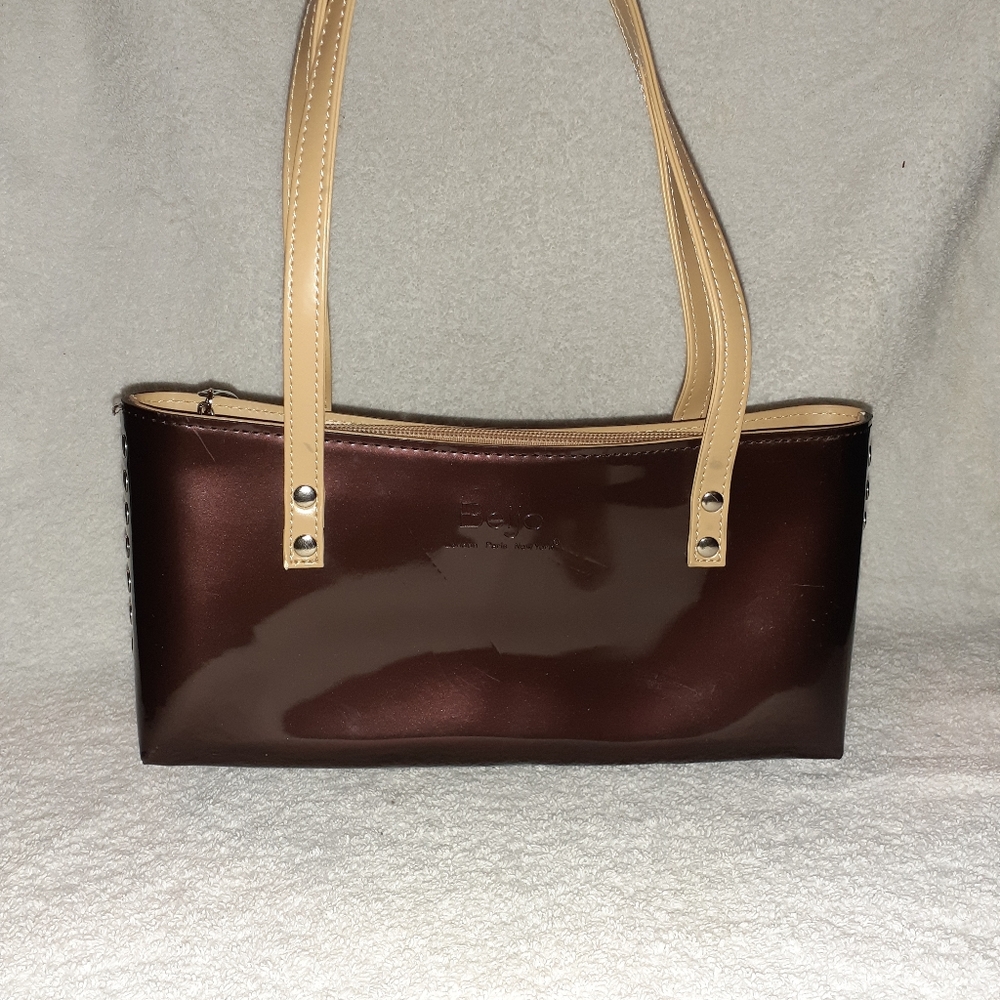 Beijo Brown and Bronze Shoulder Bag
